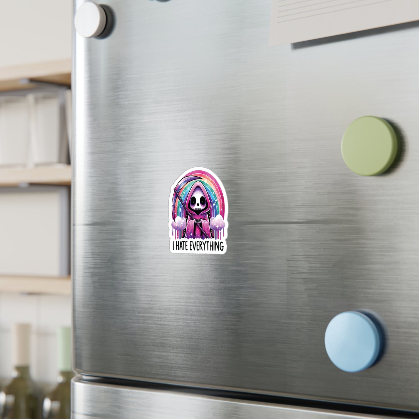 I Hate Everything Grim Reaper - Kiss-Cut Vinyl Decals