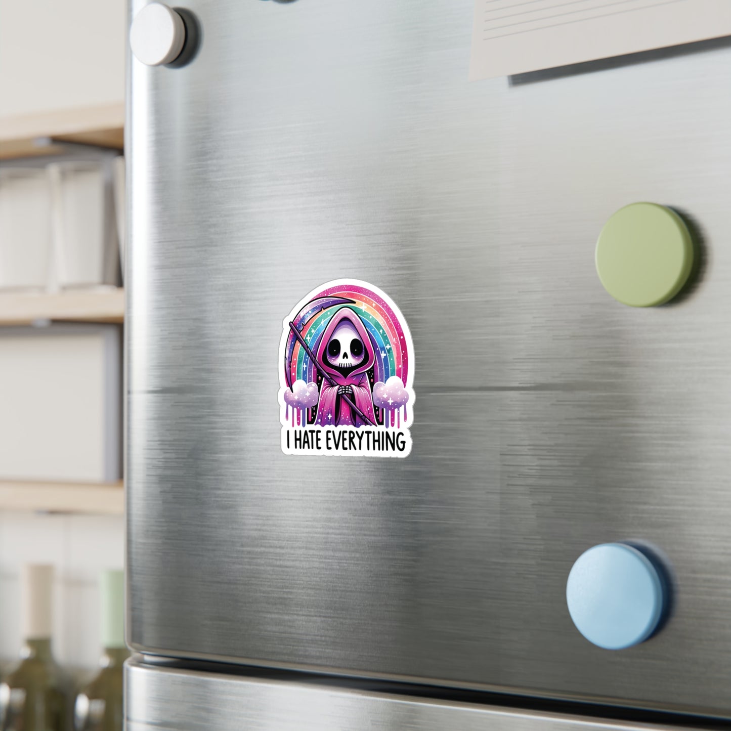 I Hate Everything Grim Reaper - Kiss-Cut Vinyl Decals