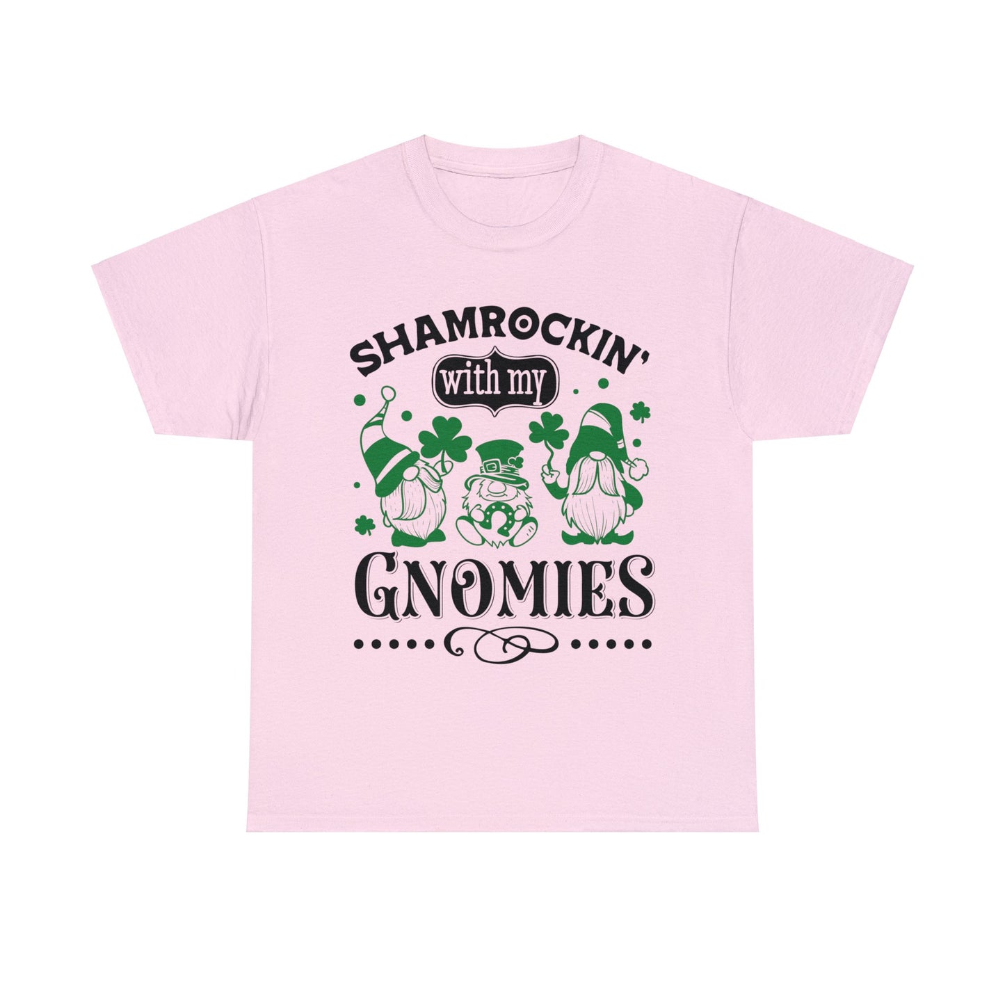 Shamrockin' With My Gnomies - Unisex Heavy Cotton Tee