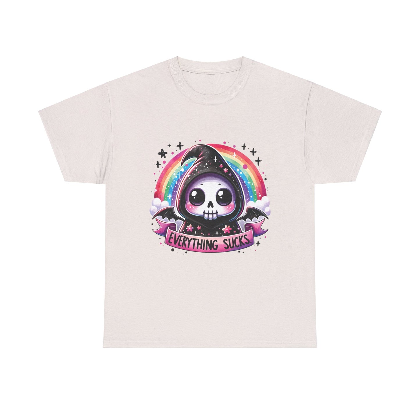 Everything Sucks Grim Reaper - Unisex Heavy Cotton Tee