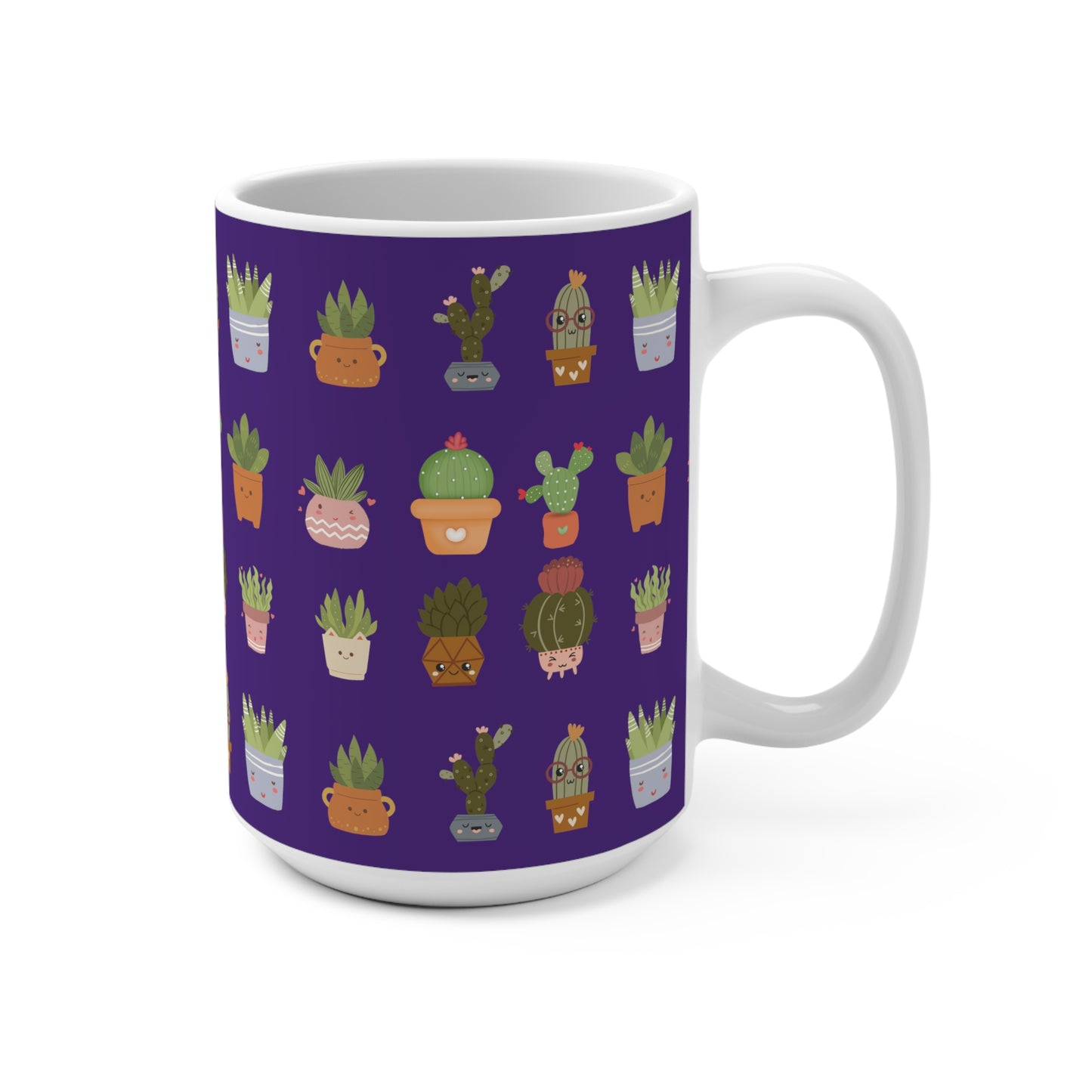 Plant Mug 15oz Purple