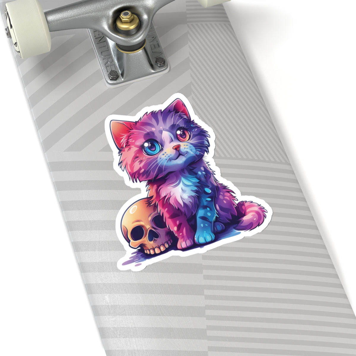 Cat and Skull v.1 Kiss-Cut Stickers