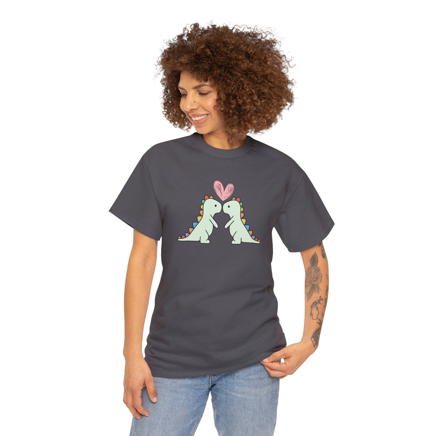 Dino Love - Unisex Heavy Cotton Tee