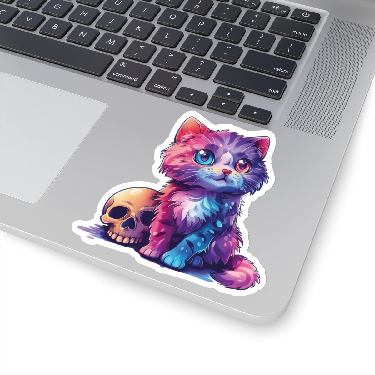 Cat and Skull v.1 Kiss-Cut Stickers