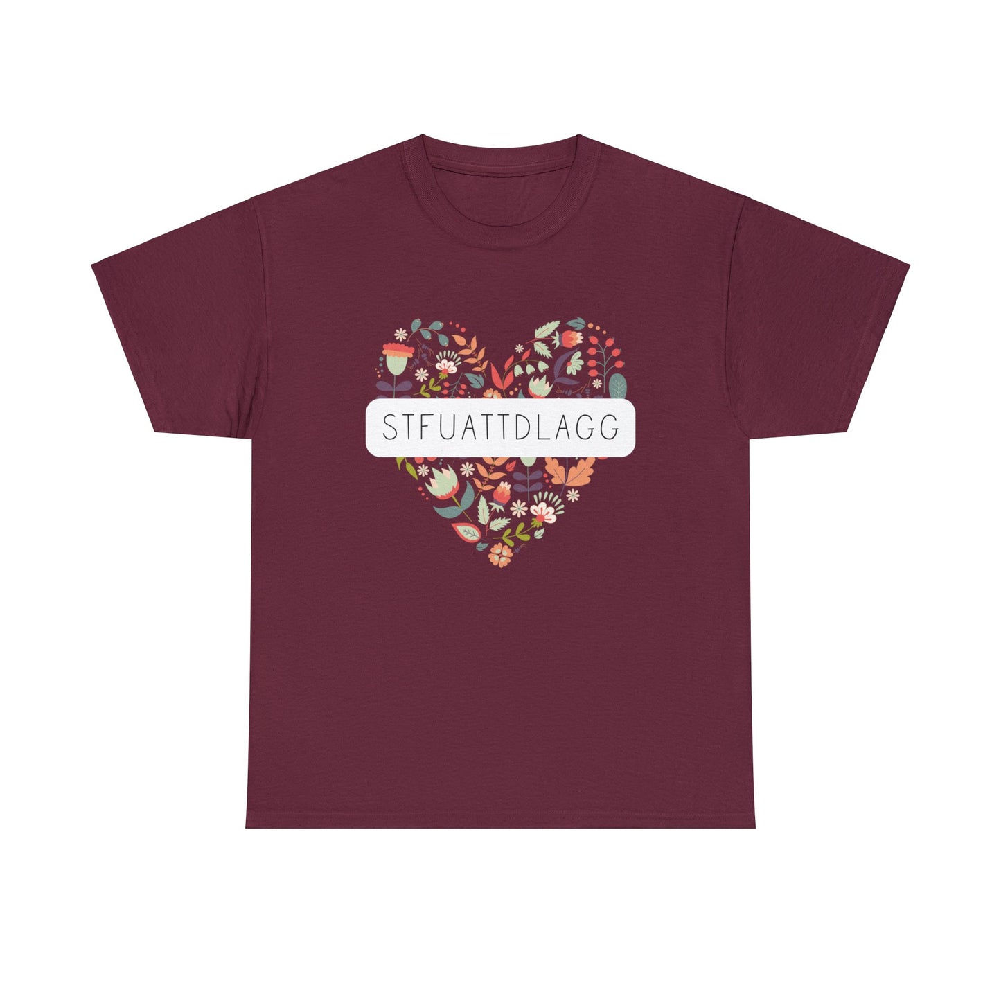 STFUATTDLAGG Flower Heart - Unisex Heavy Cotton Tee