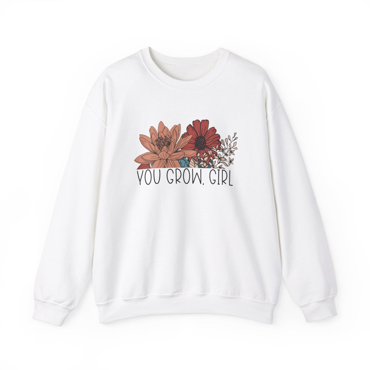 You Grow, Girl - Unisex Heavy Blend™ Crewneck Sweatshirt