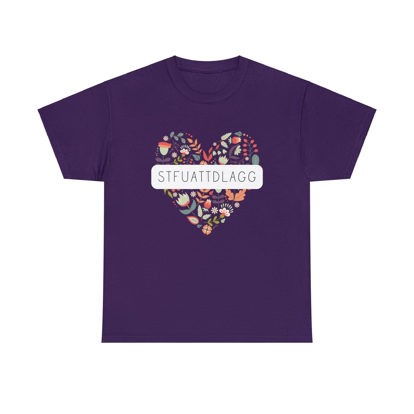 STFUATTDLAGG Flower Heart - Unisex Heavy Cotton Tee