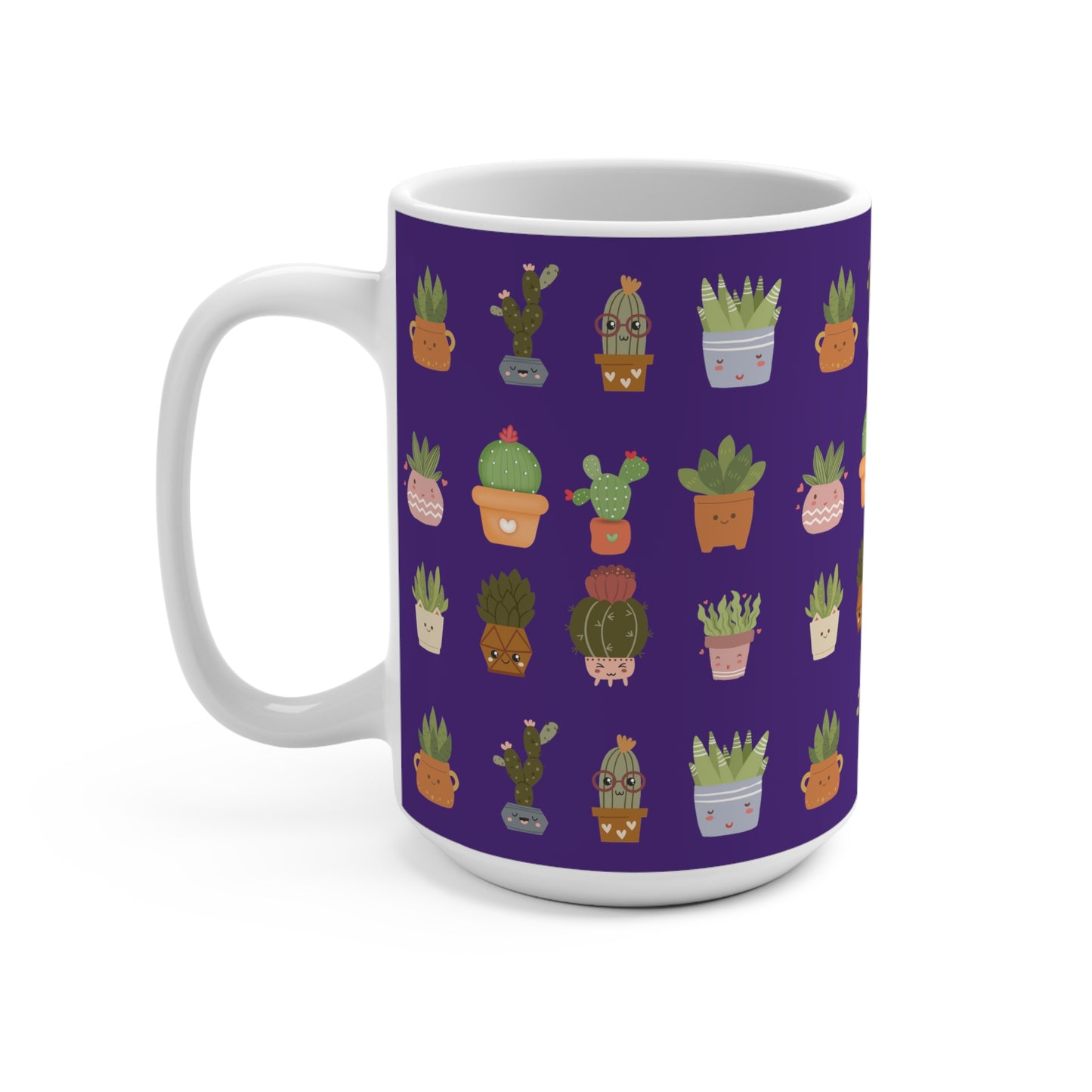 Plant Mug 15oz Purple