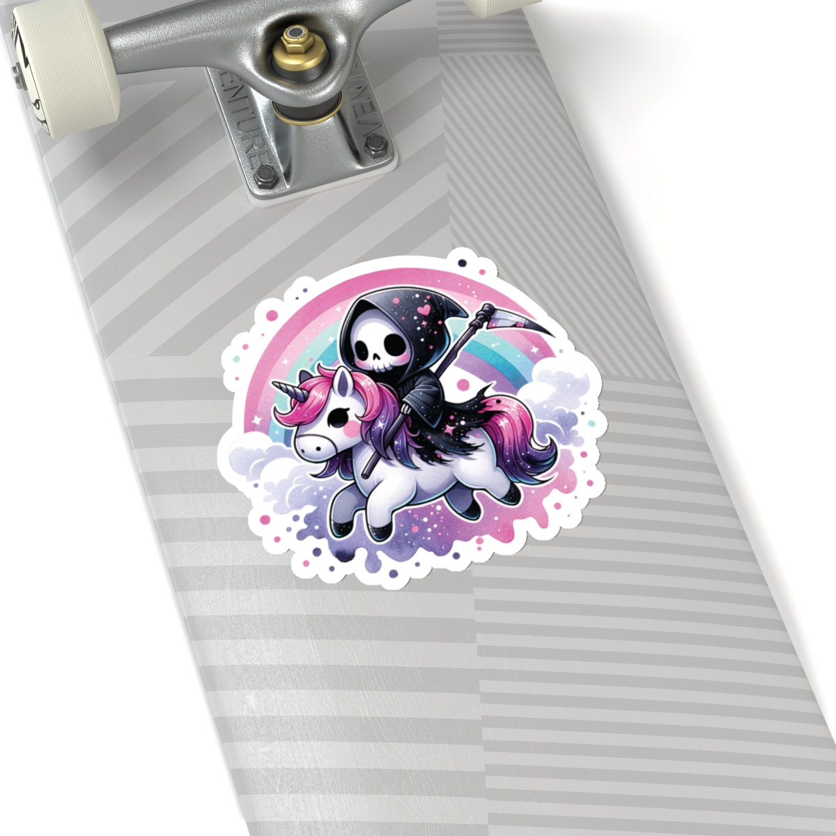 Grim Reaper Unicorn - Kiss-Cut Stickers