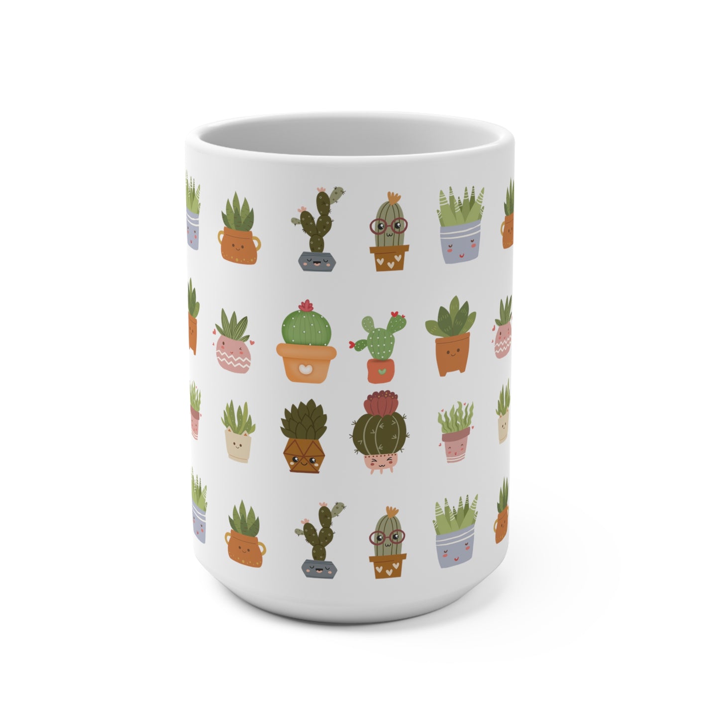 Plant Mug 15oz White