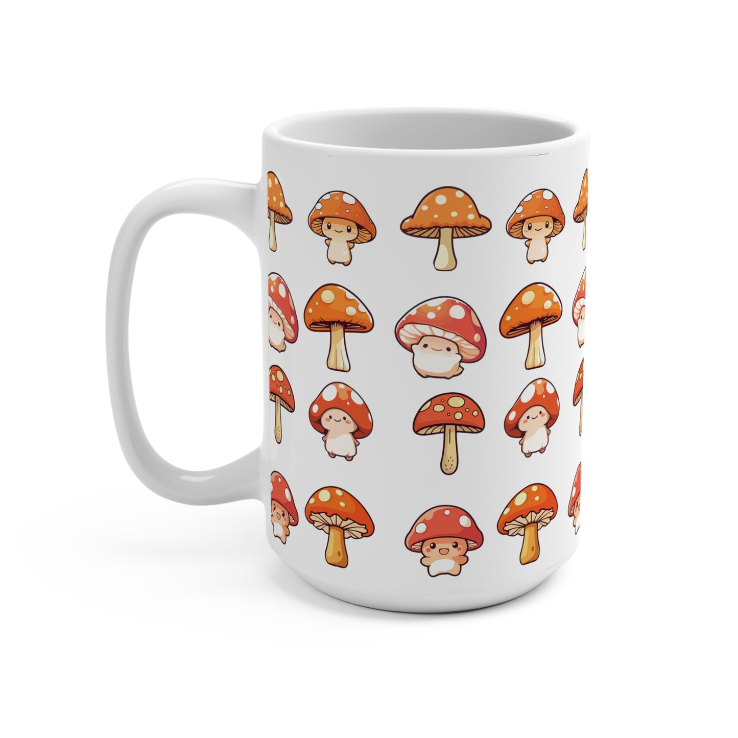 Mushroom Mug 15oz White