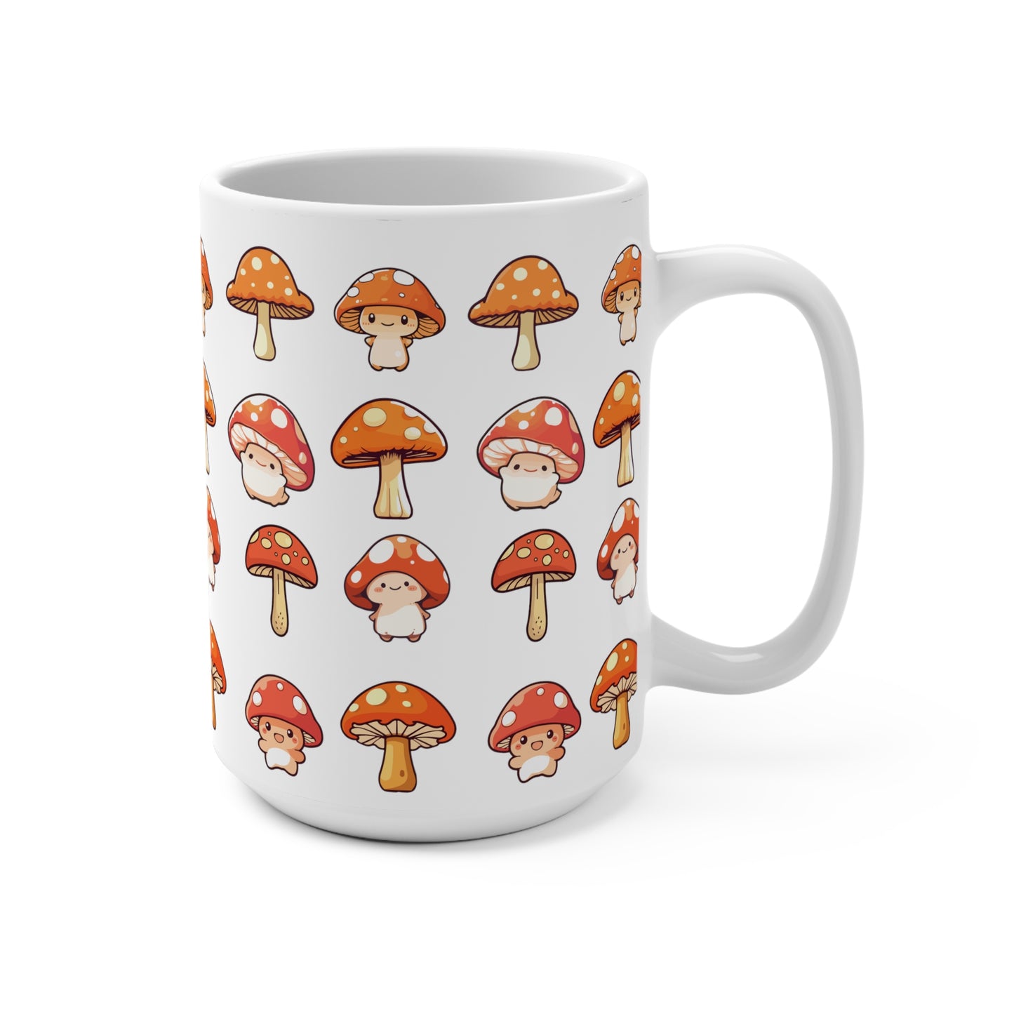 Mushroom Mug 15oz White