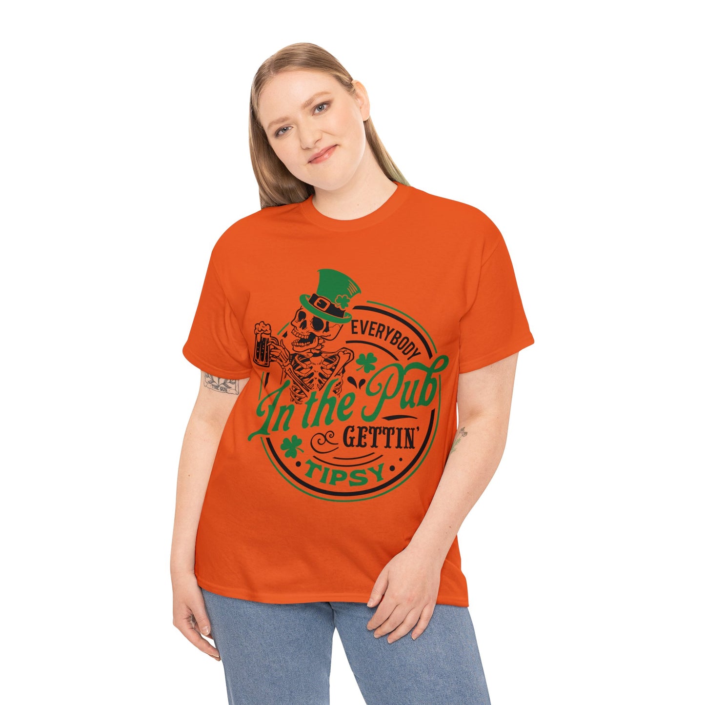 Everybody Gettin' Tipsy- Unisex Heavy Cotton Tee