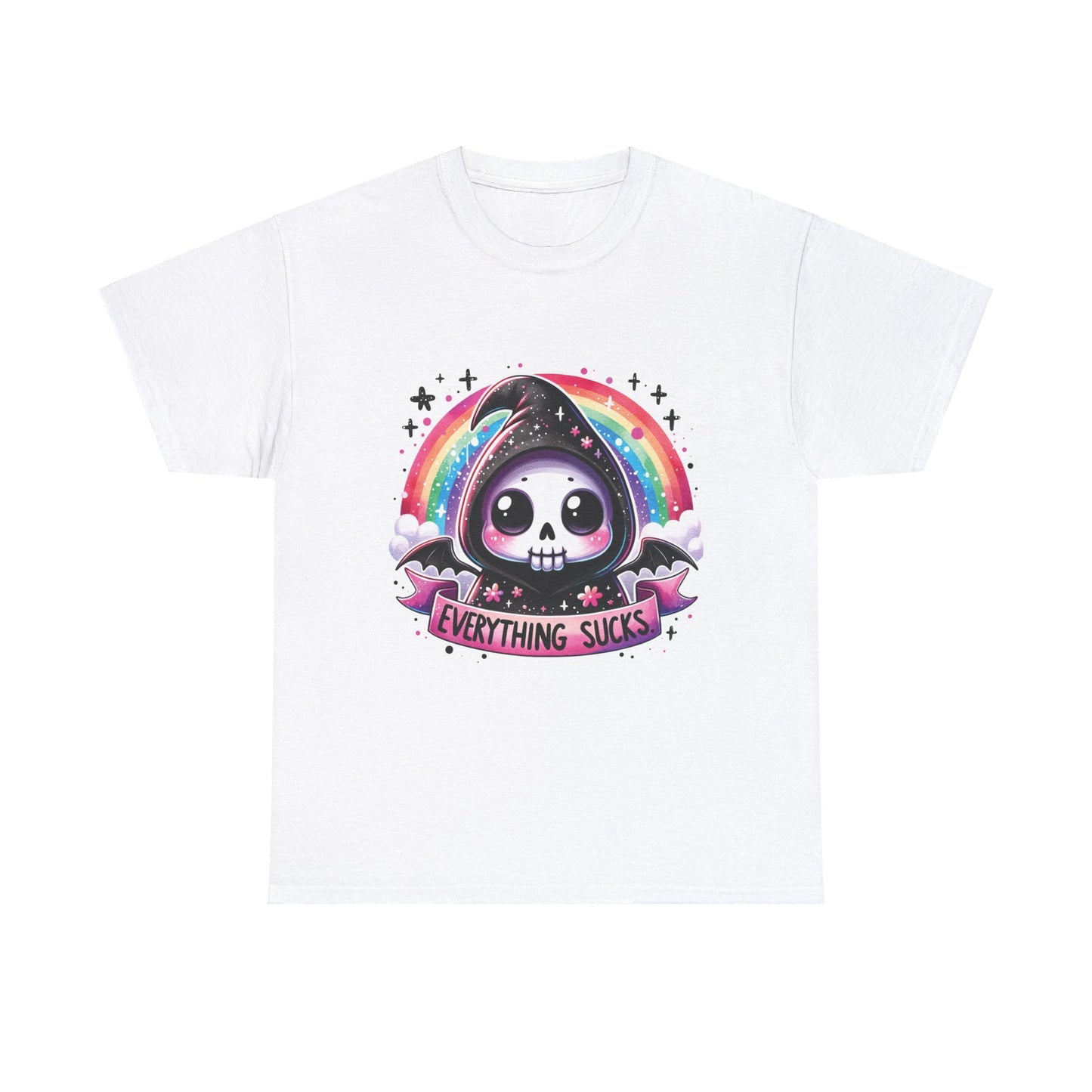 Everything Sucks Grim Reaper - Unisex Heavy Cotton Tee