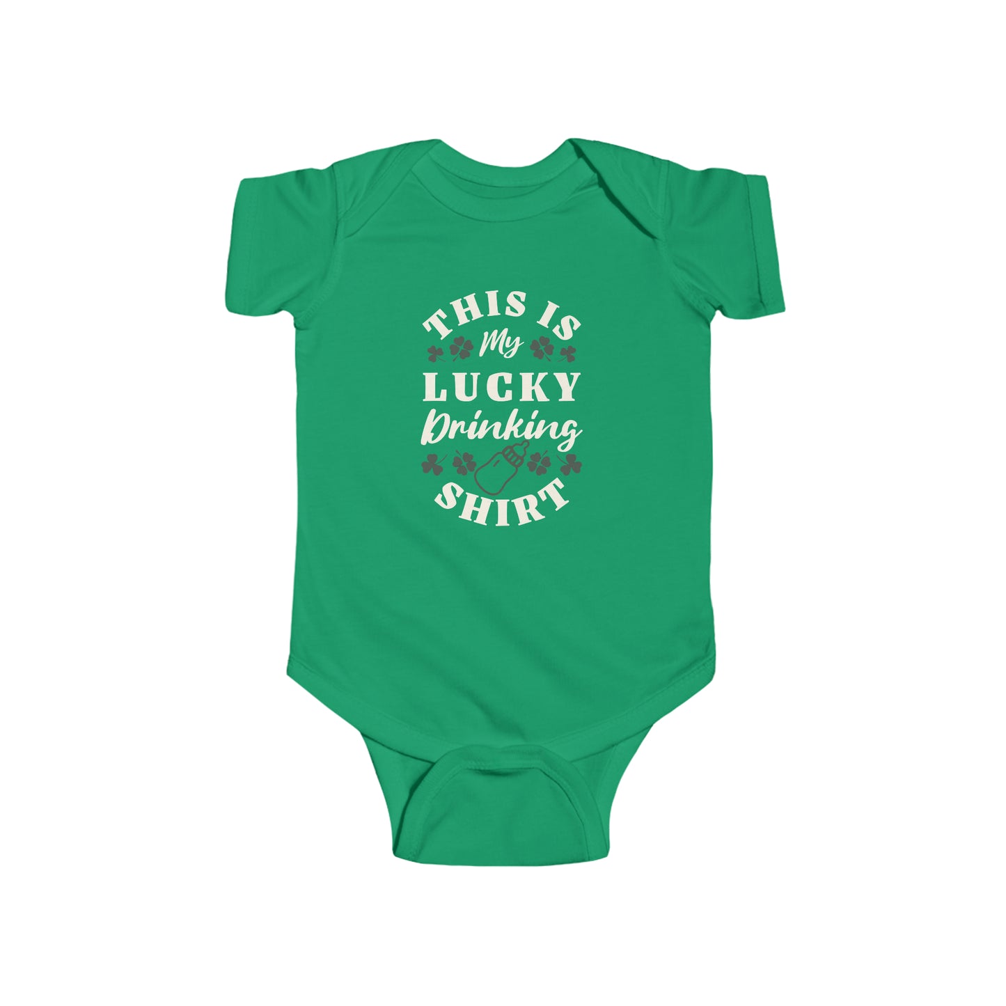 This Is My Lucky Drinking Shirt Bottle - Infant Fine Jersey Bodysuit