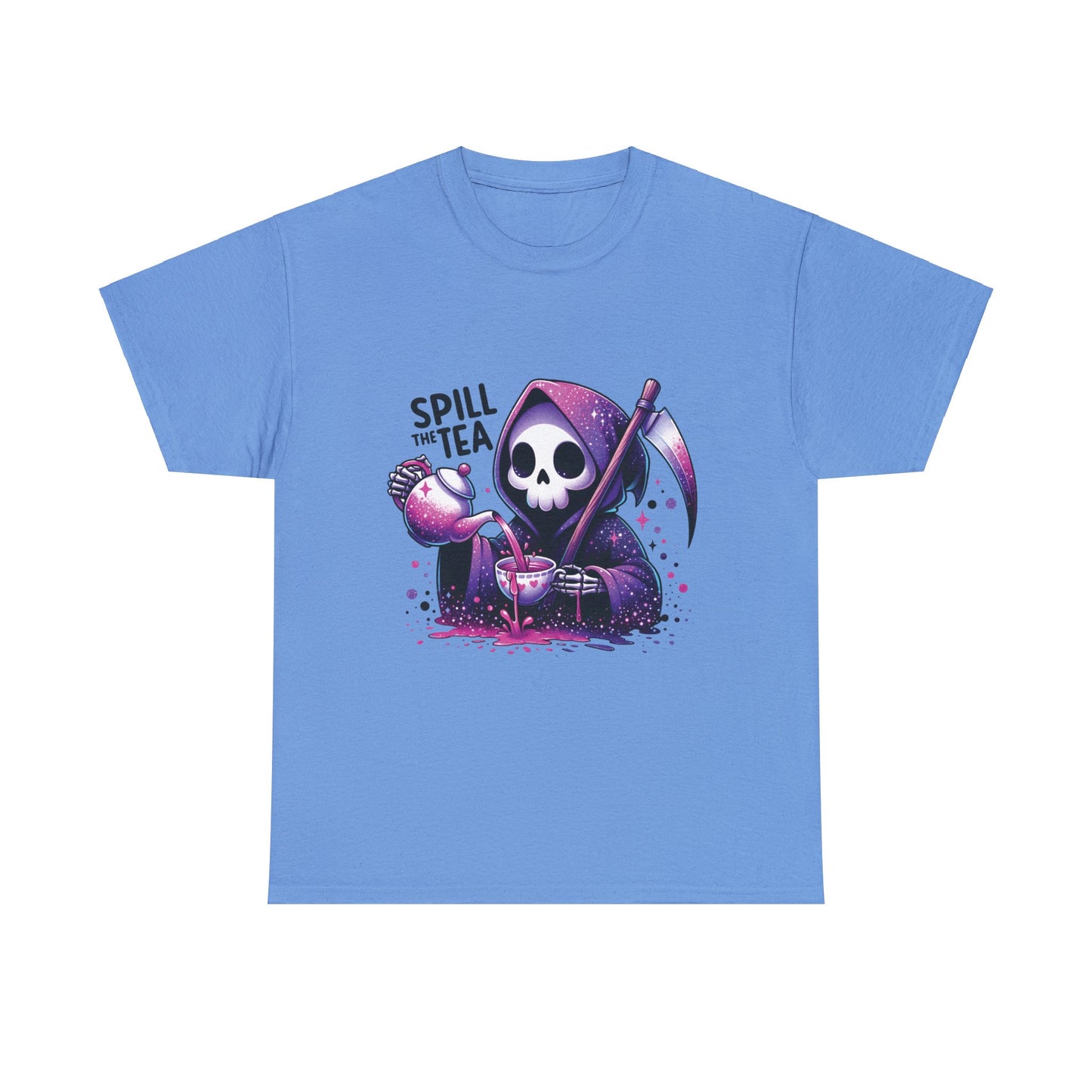 Spill the Tea Grim Reaper - Unisex Heavy Cotton Tee