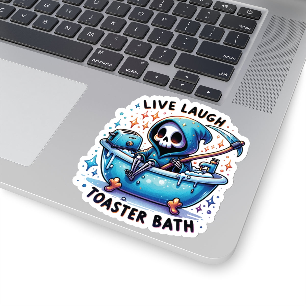 Live Laugh Toaster Bath - Kiss-Cut Stickers