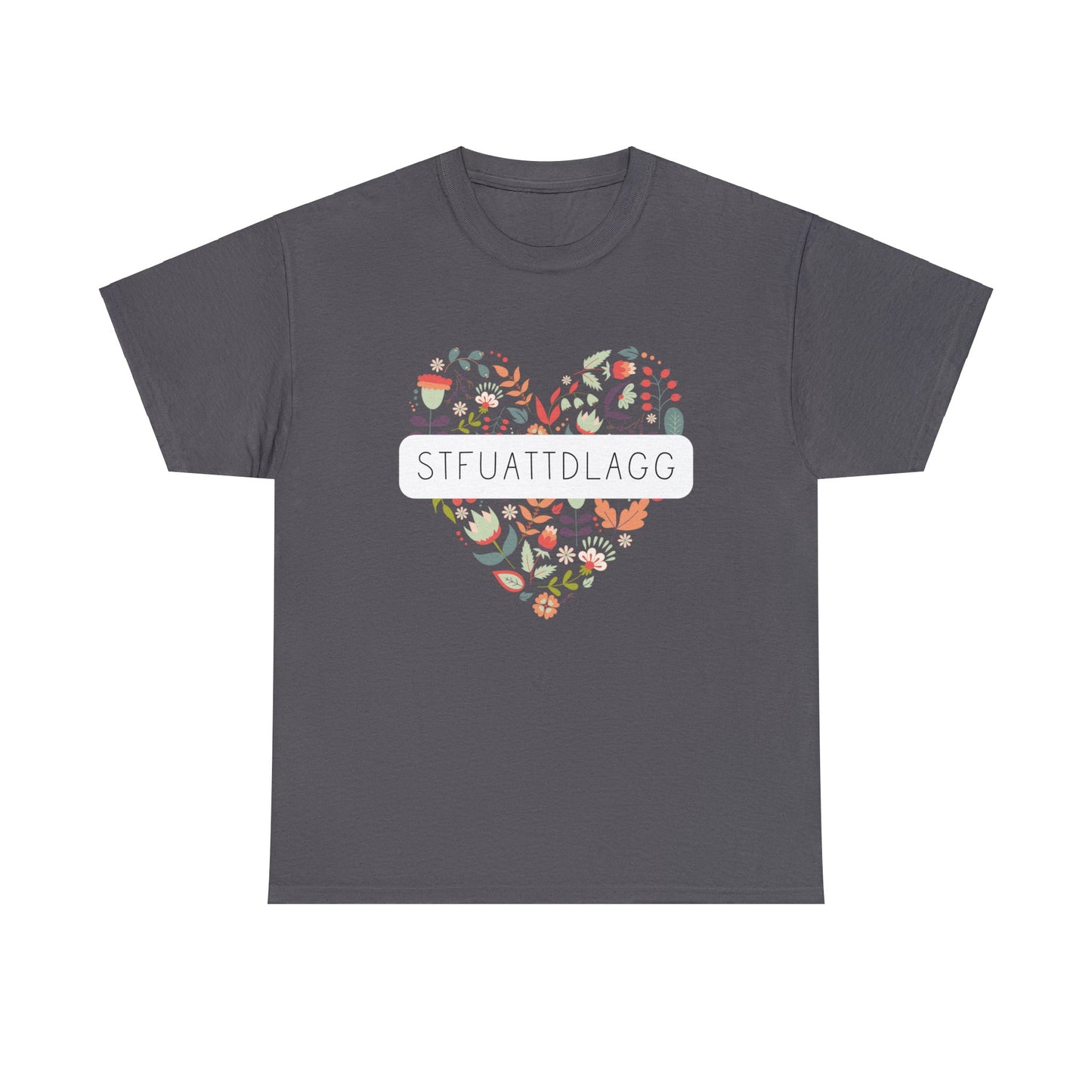 STFUATTDLAGG Flower Heart - Unisex Heavy Cotton Tee