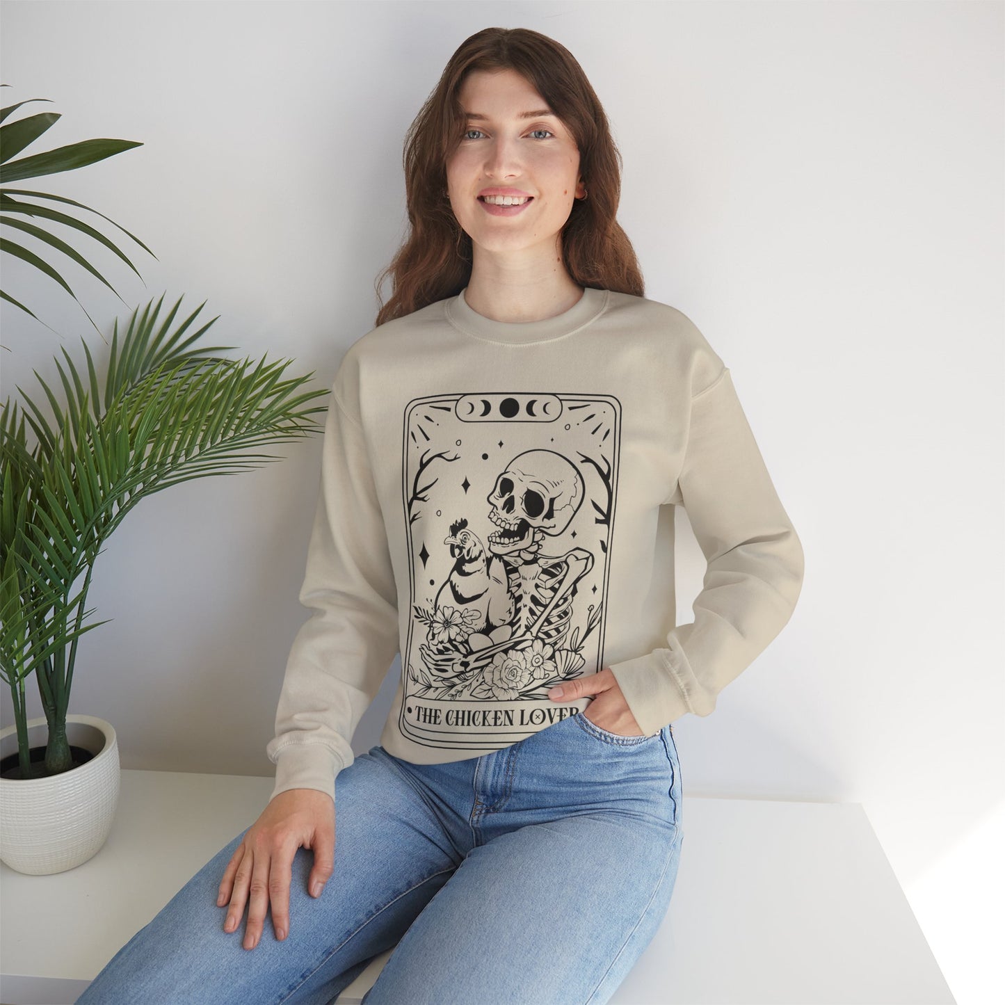 Chicken Lover Tarot - Unisex Heavy Blend™ Crewneck Sweatshirt