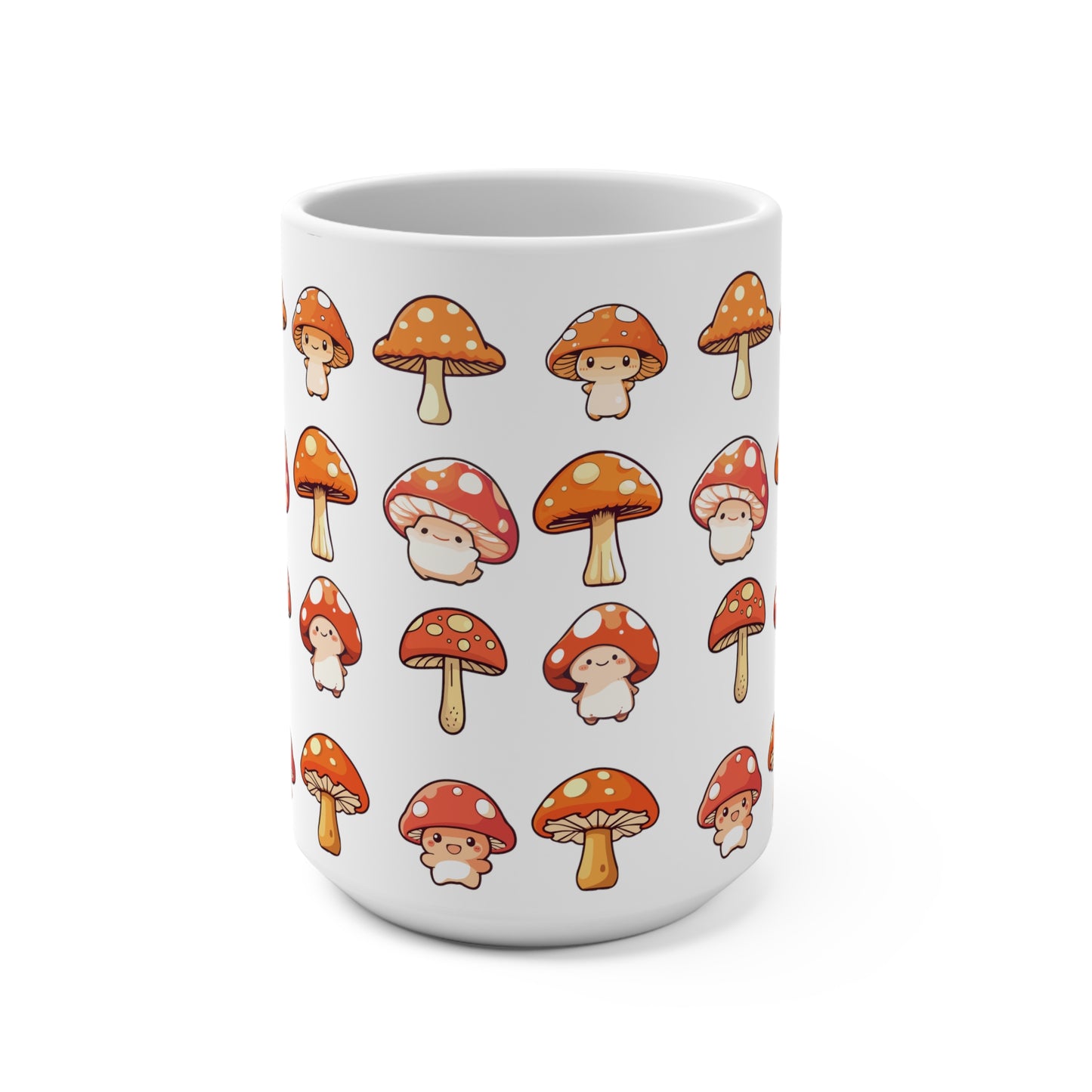 Mushroom Mug 15oz White