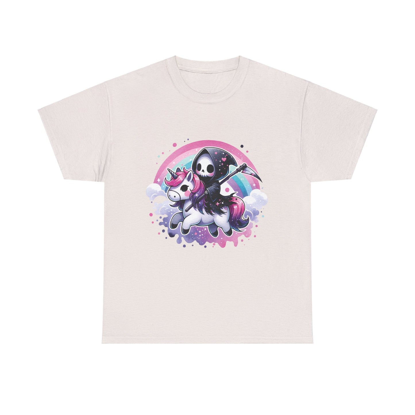 Grim Reaper Unicorn - Unisex Heavy Cotton Tee