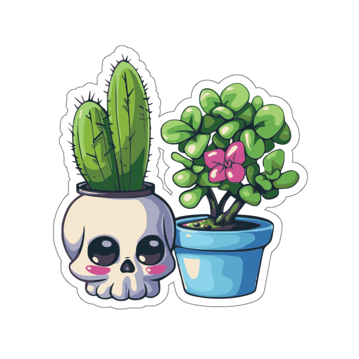 Skull Planter v.1 Kiss-Cut Stickers