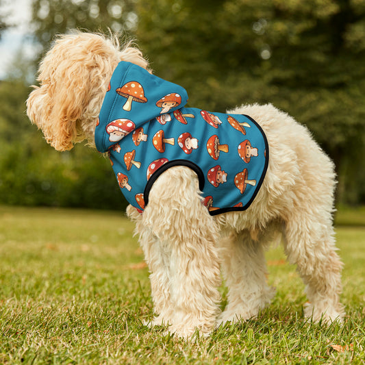 Blue Mushroom Pet Hoodie