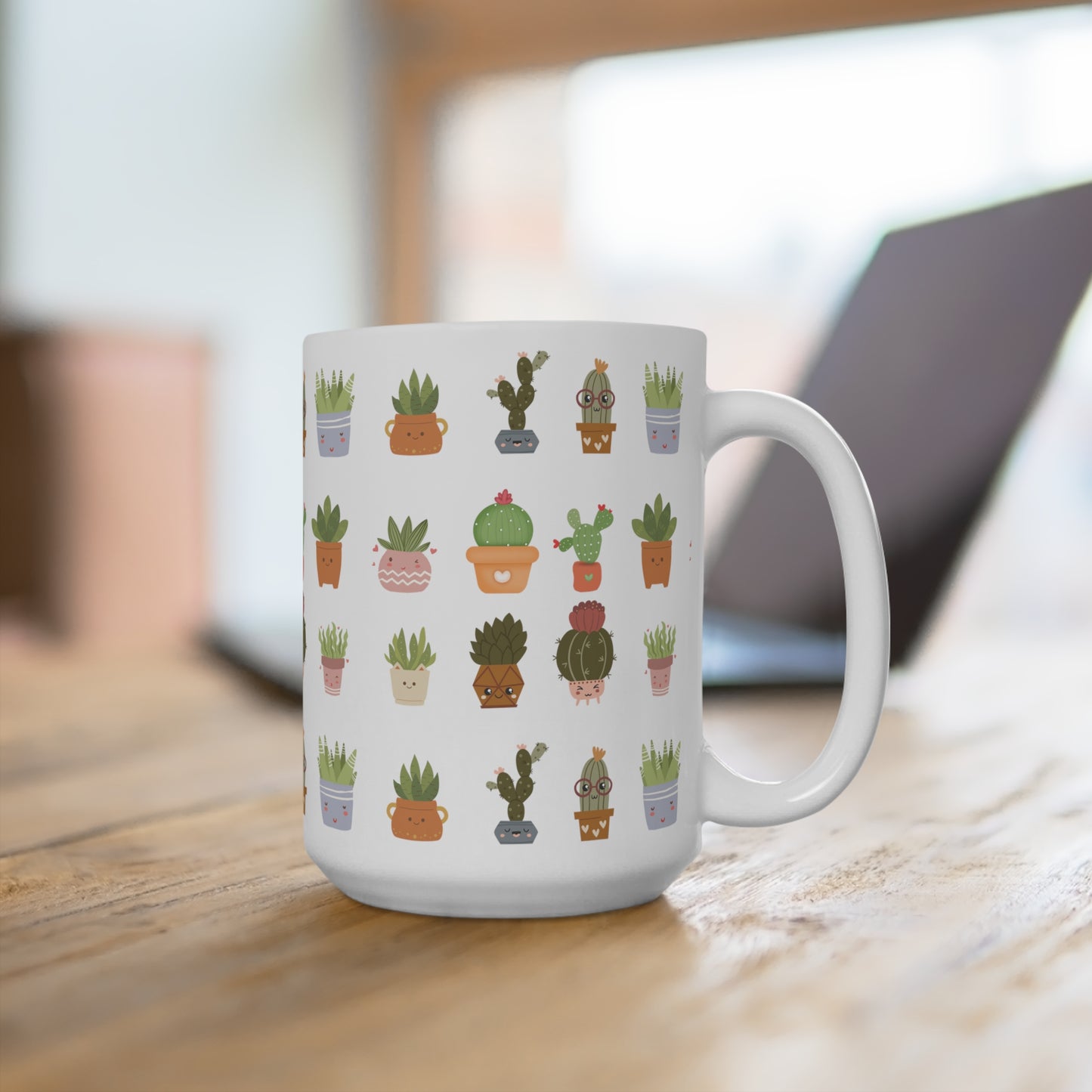 Plant Mug 15oz White