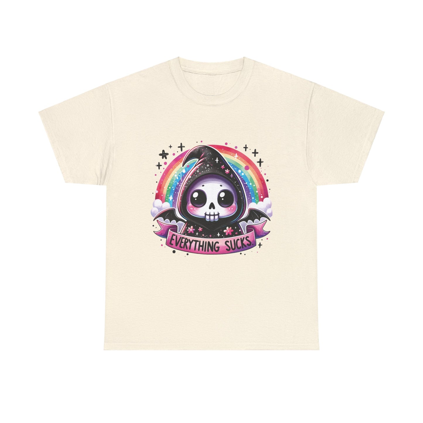 Everything Sucks Grim Reaper - Unisex Heavy Cotton Tee