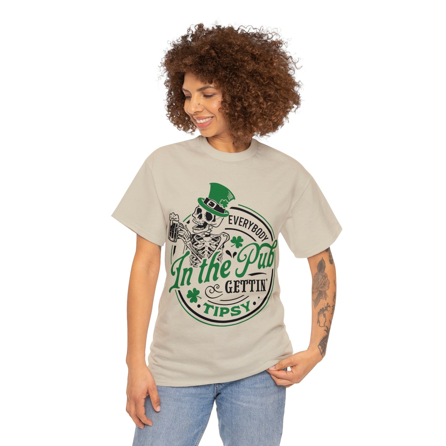 Everybody Gettin' Tipsy- Unisex Heavy Cotton Tee