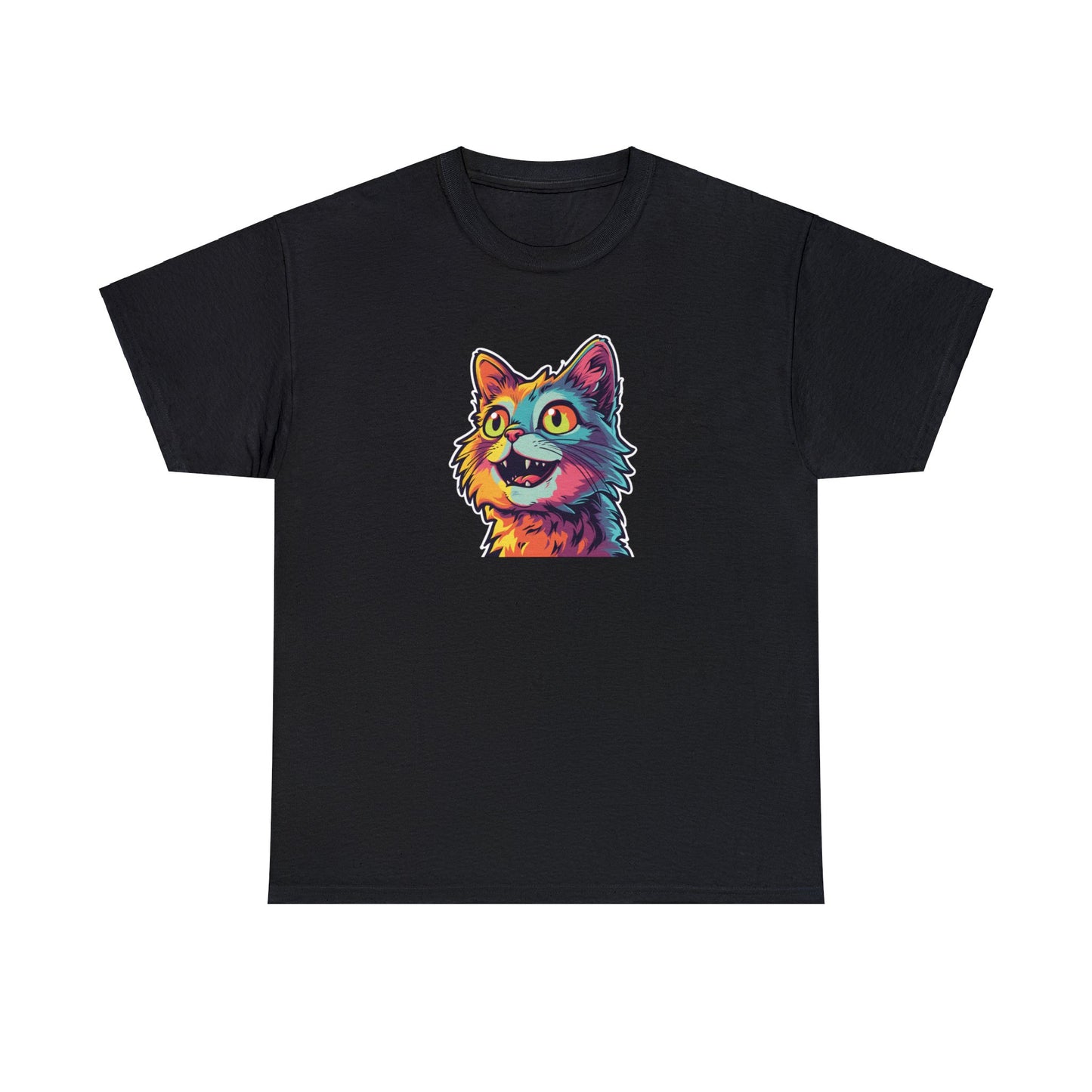 Colorful Kitten - Unisex Heavy Cotton Tee