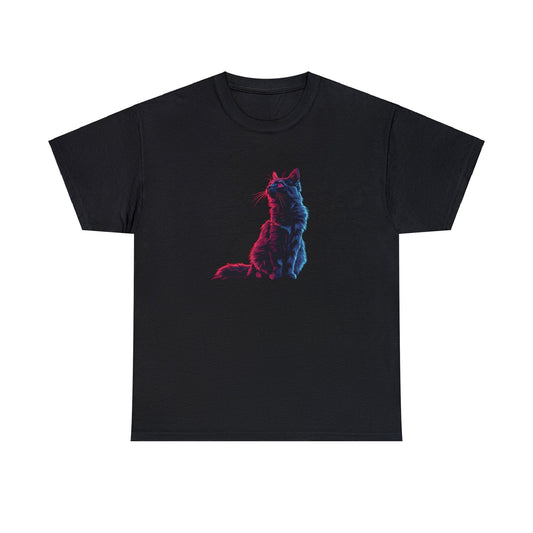 Fluffy Cat - Unisex Heavy Cotton Tee