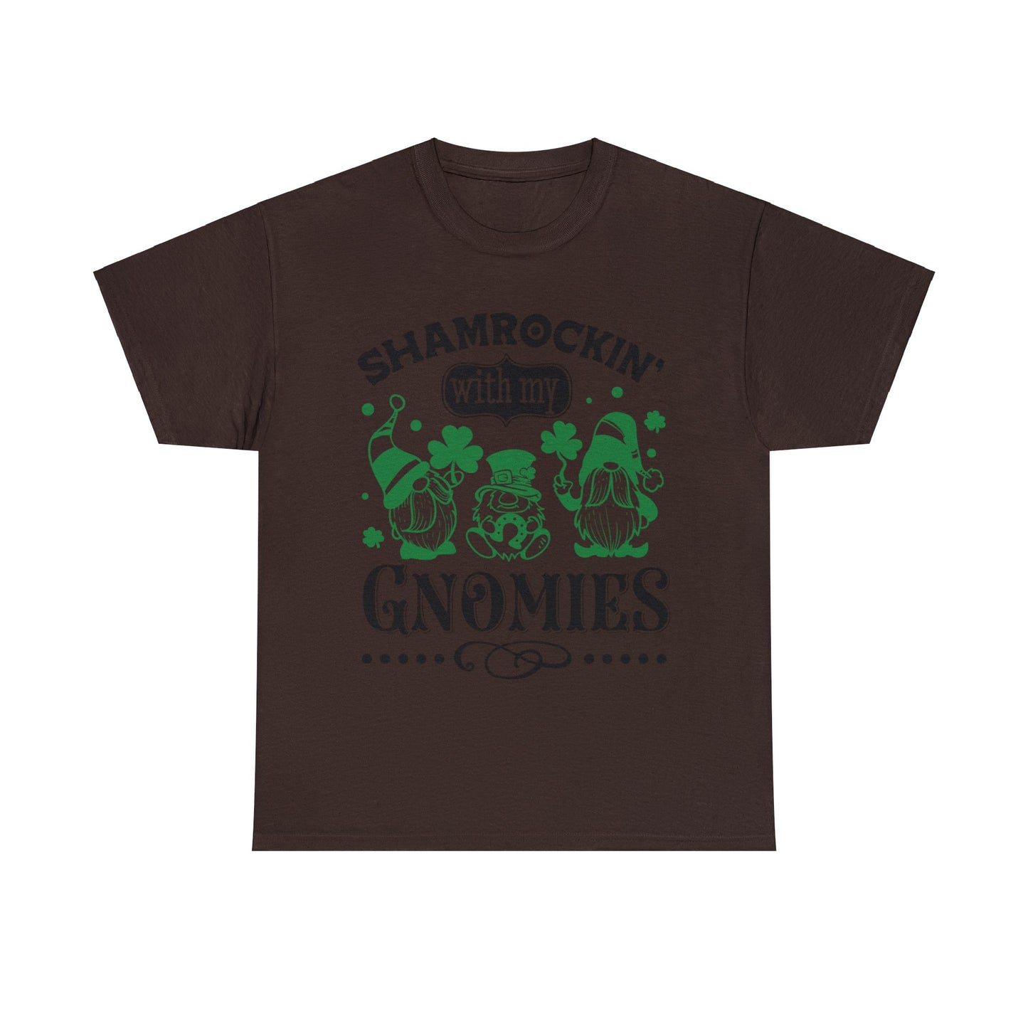 Shamrockin' With My Gnomies - Unisex Heavy Cotton Tee