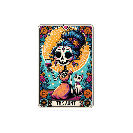 The Aunt Tarot Card - Kiss-Cut Vinyl Decals