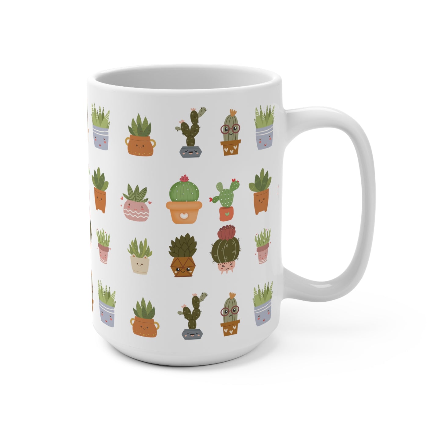 Plant Mug 15oz White