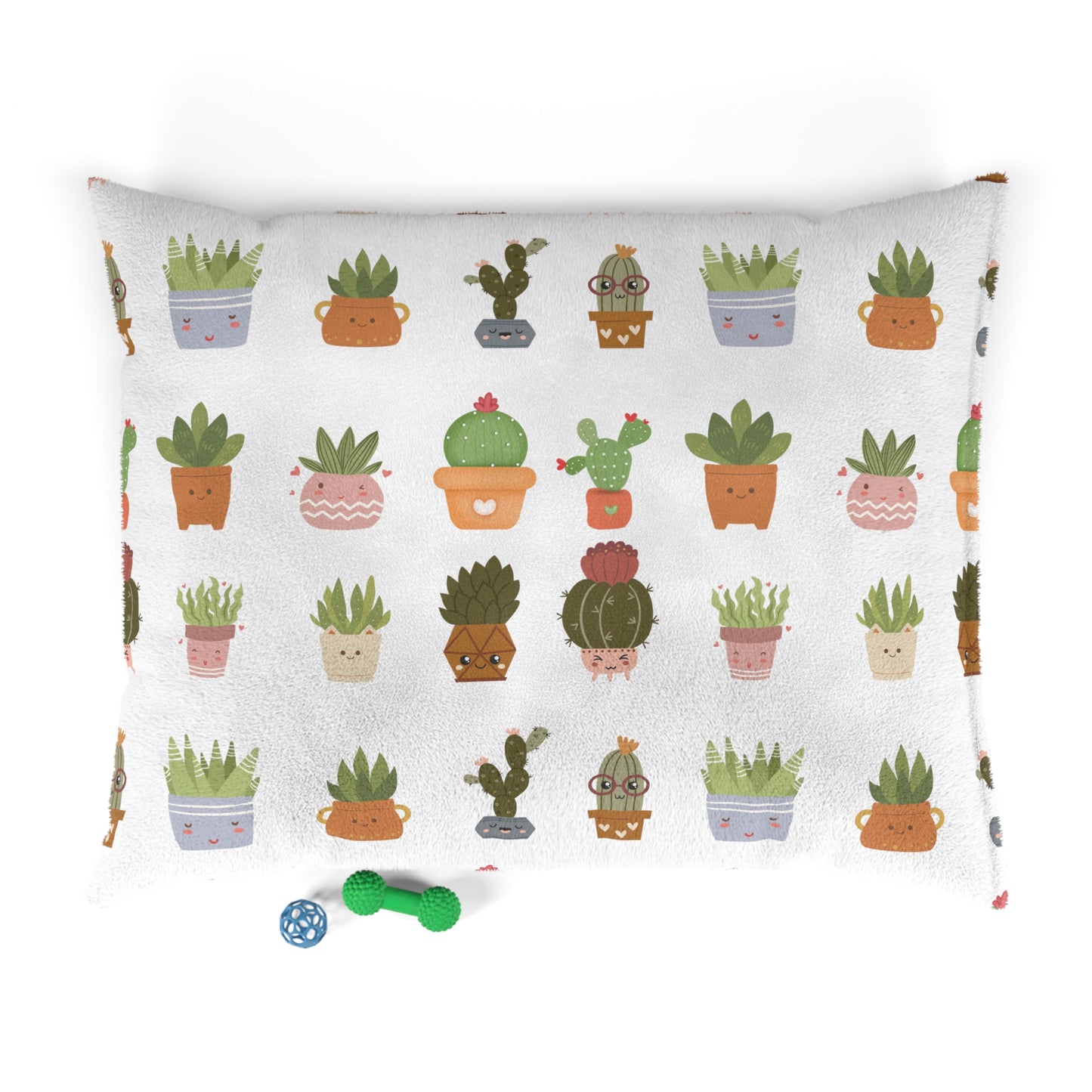 Cute White Plant Pet Bed