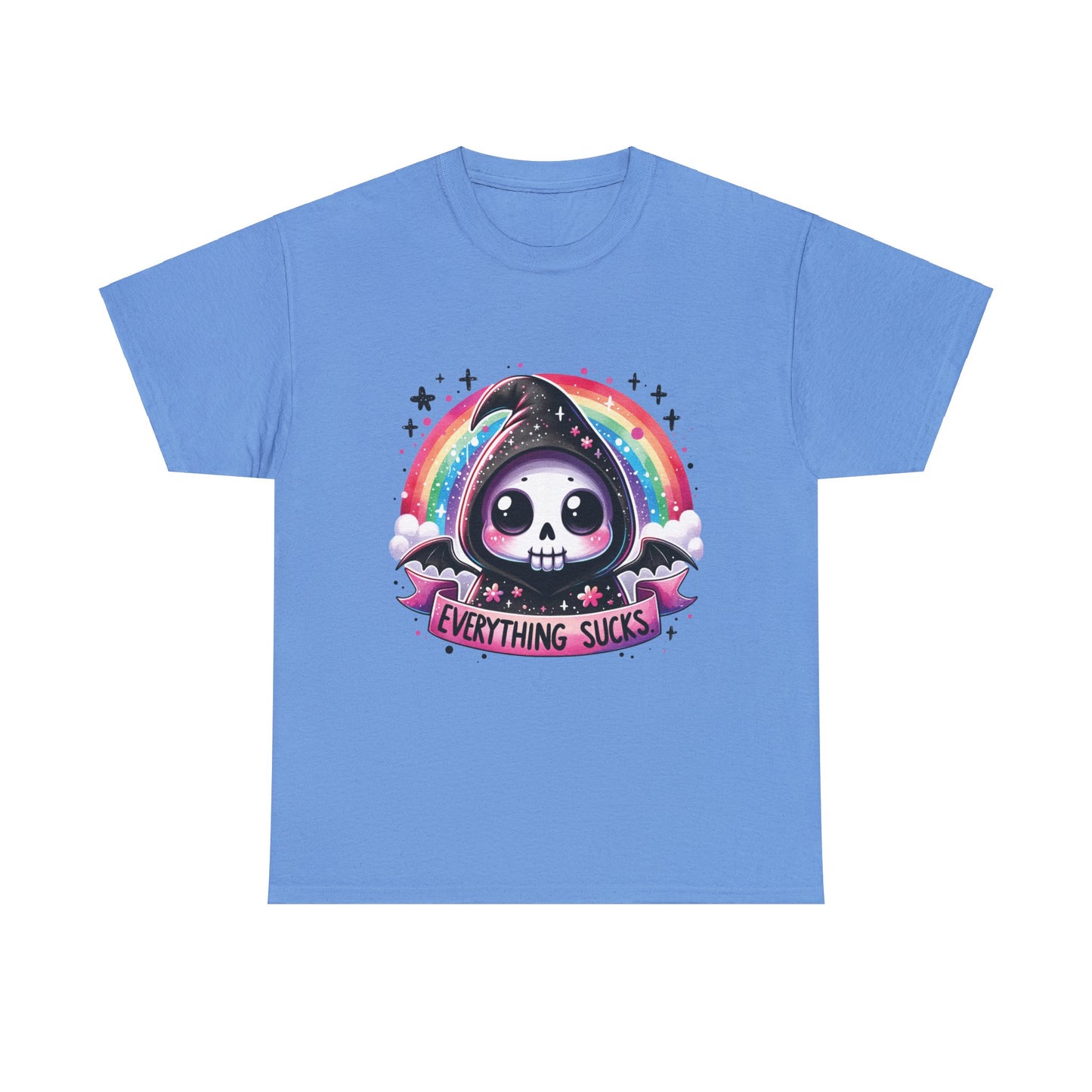 Everything Sucks Grim Reaper - Unisex Heavy Cotton Tee