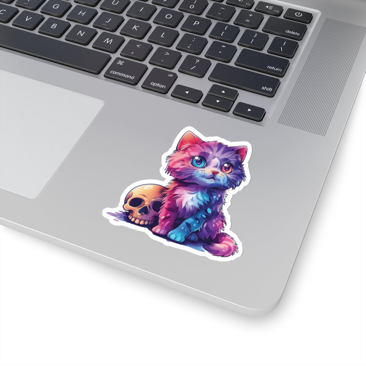 Cat and Skull v.1 Kiss-Cut Stickers