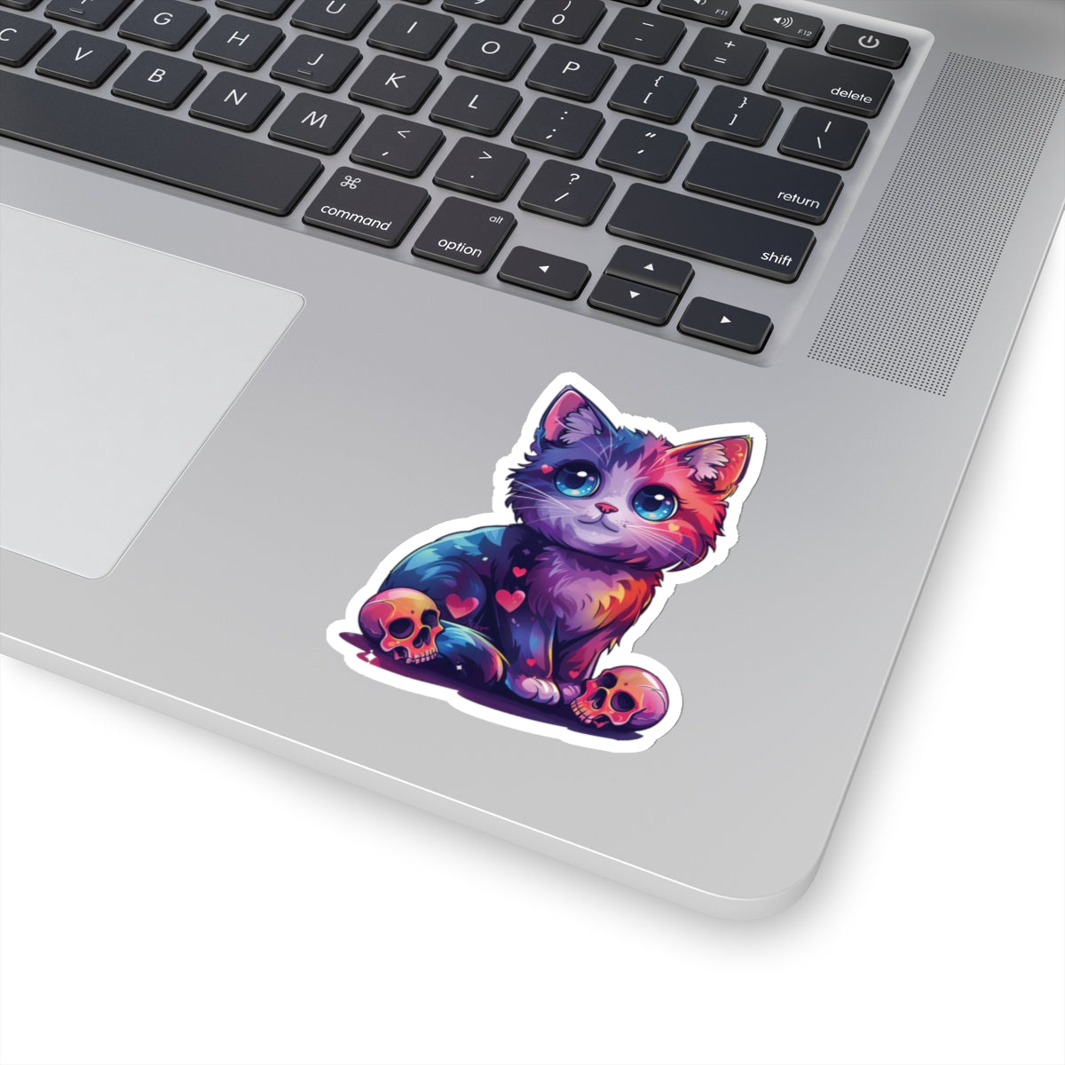 Cat and Skulls v2 - Kiss-Cut Stickers