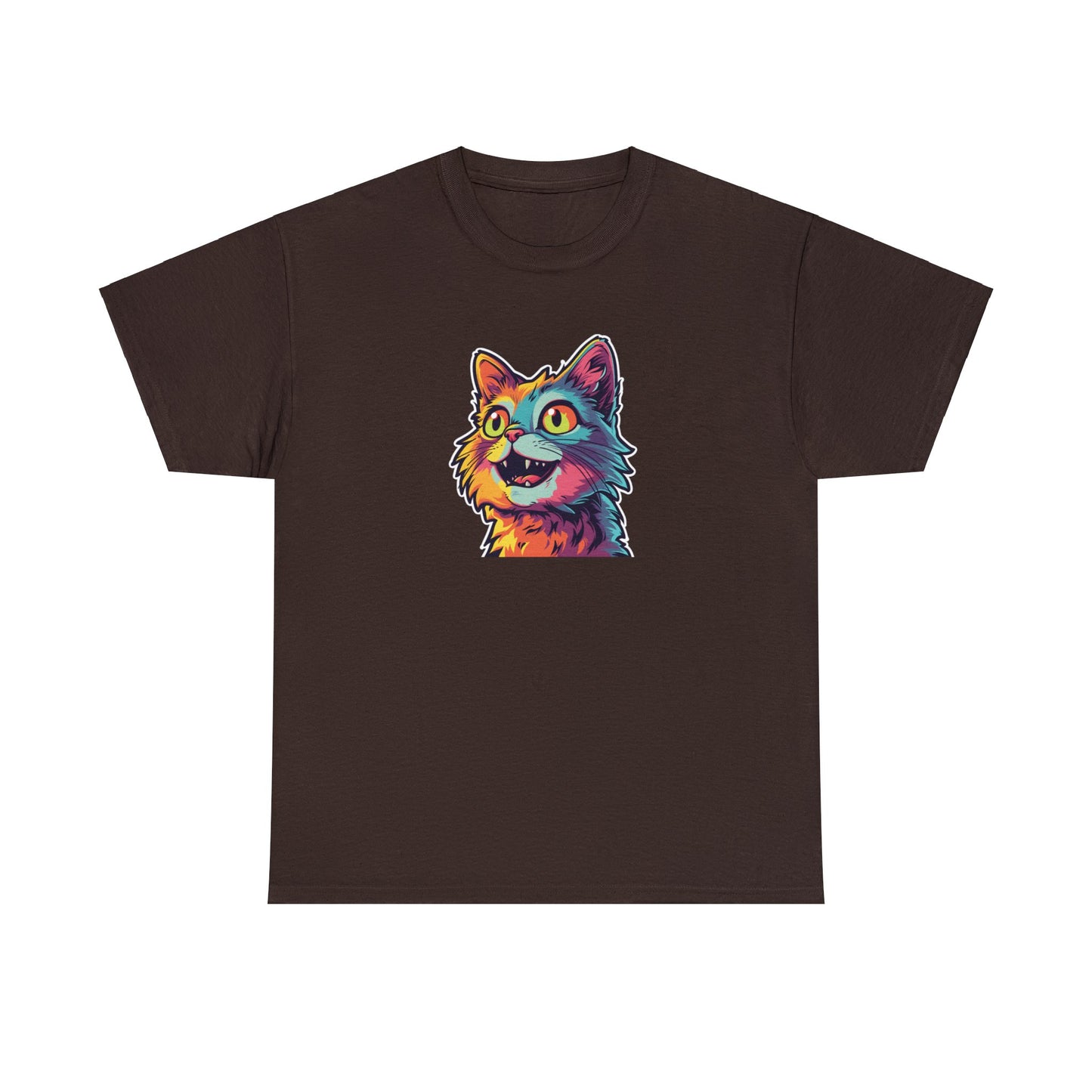 Colorful Kitten - Unisex Heavy Cotton Tee