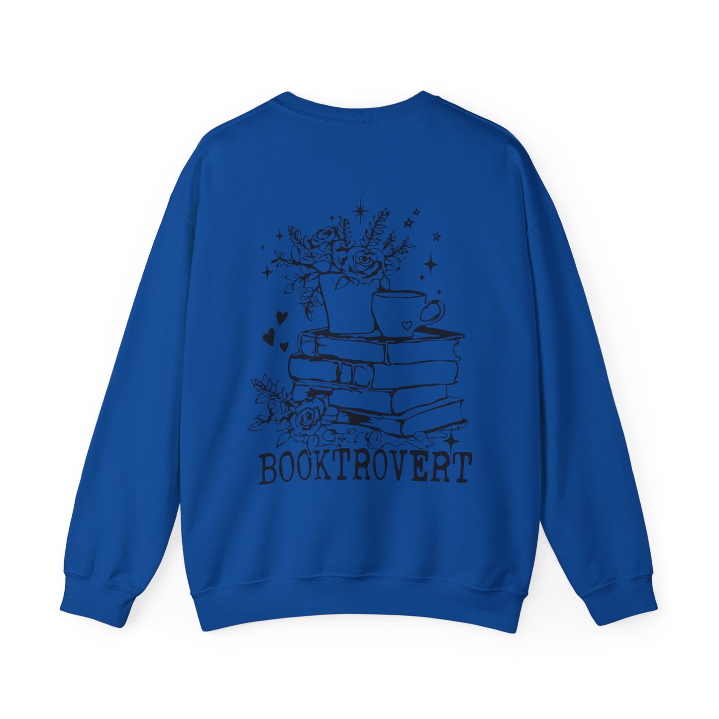 Booktrovert Black Text - Unisex Heavy Blend™ Crewneck Sweatshirt