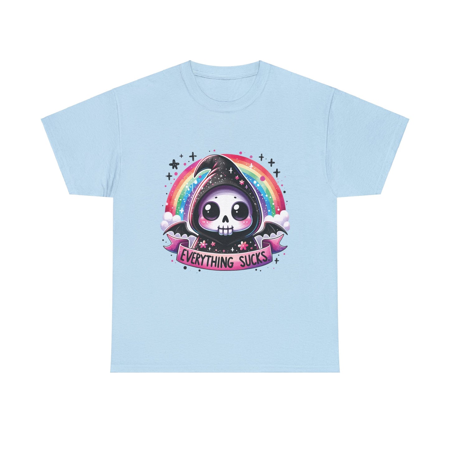 Everything Sucks Grim Reaper - Unisex Heavy Cotton Tee