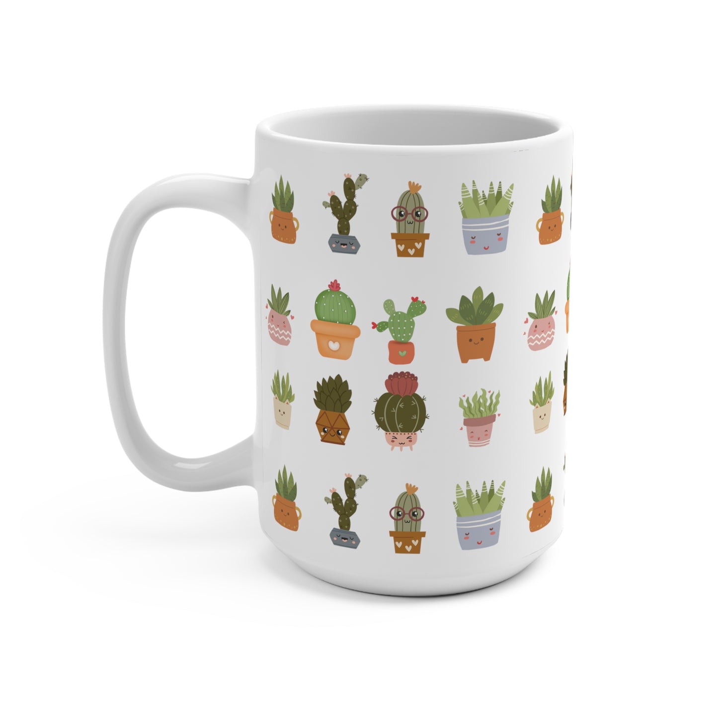 Plant Mug 15oz White