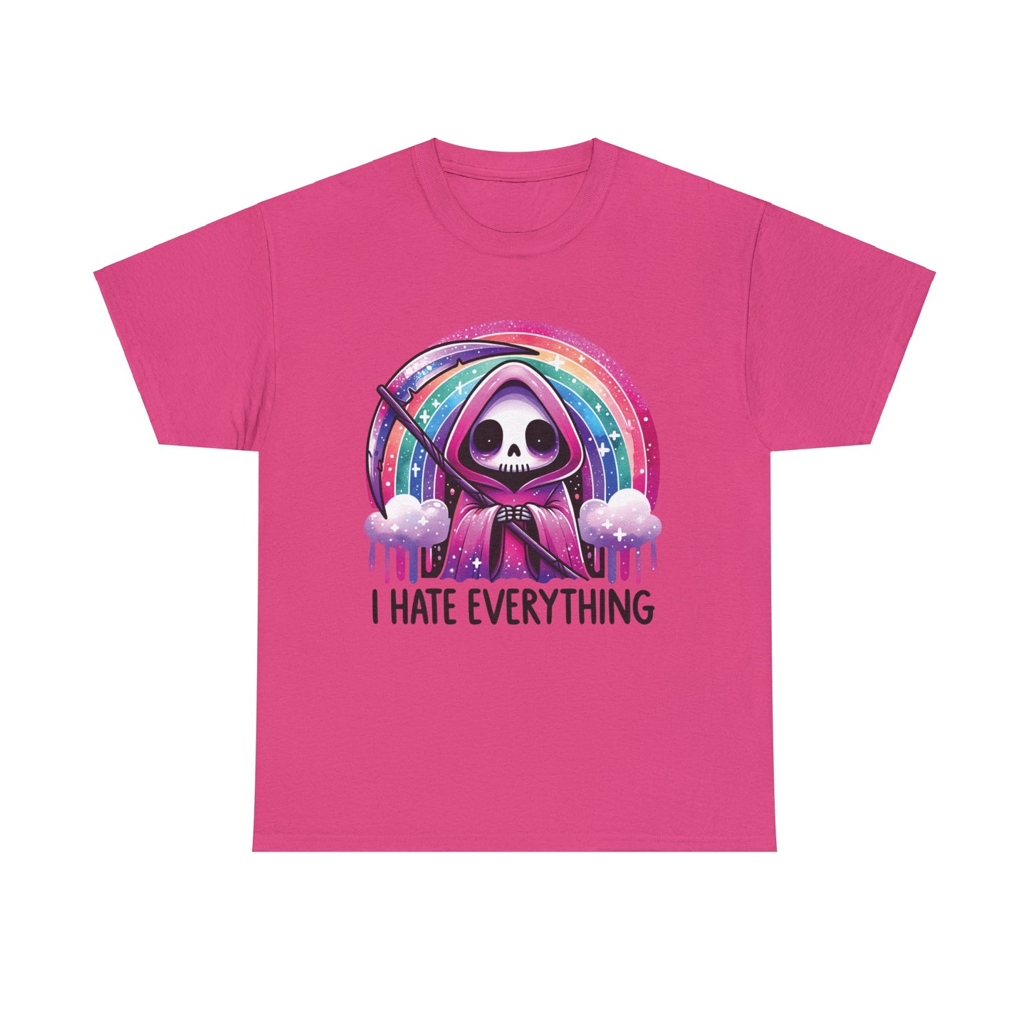 I Hate Everything Grim Reaper - Unisex Heavy Cotton Tee