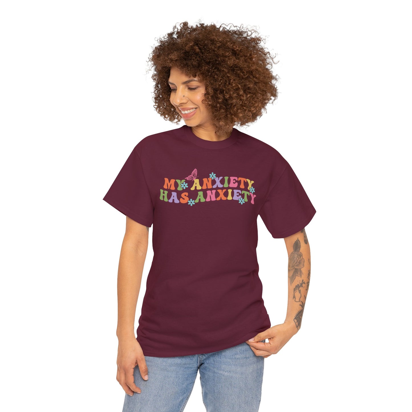 My Anxiety Has Anxiety - Unisex Heavy Cotton Tee