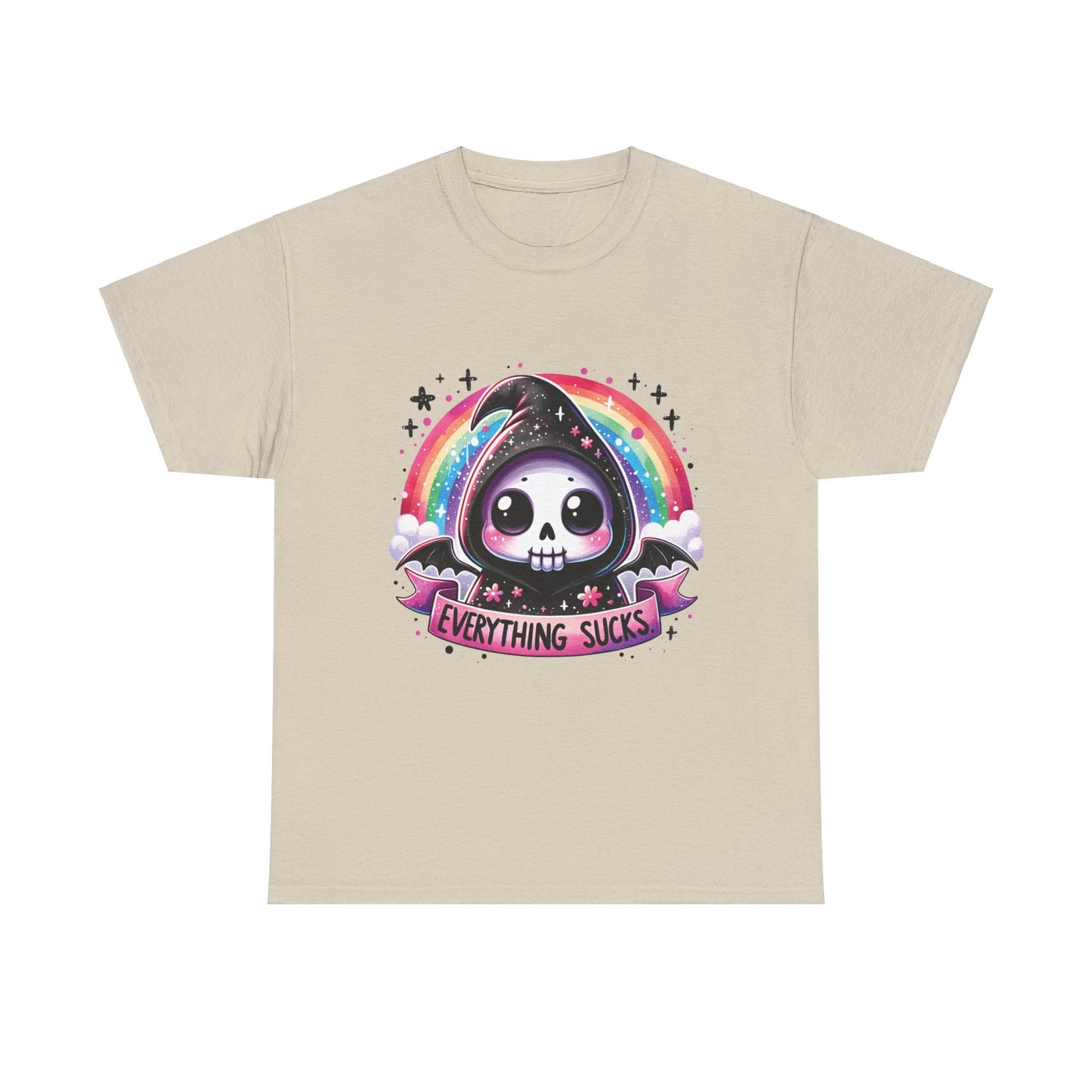 Everything Sucks Grim Reaper - Unisex Heavy Cotton Tee