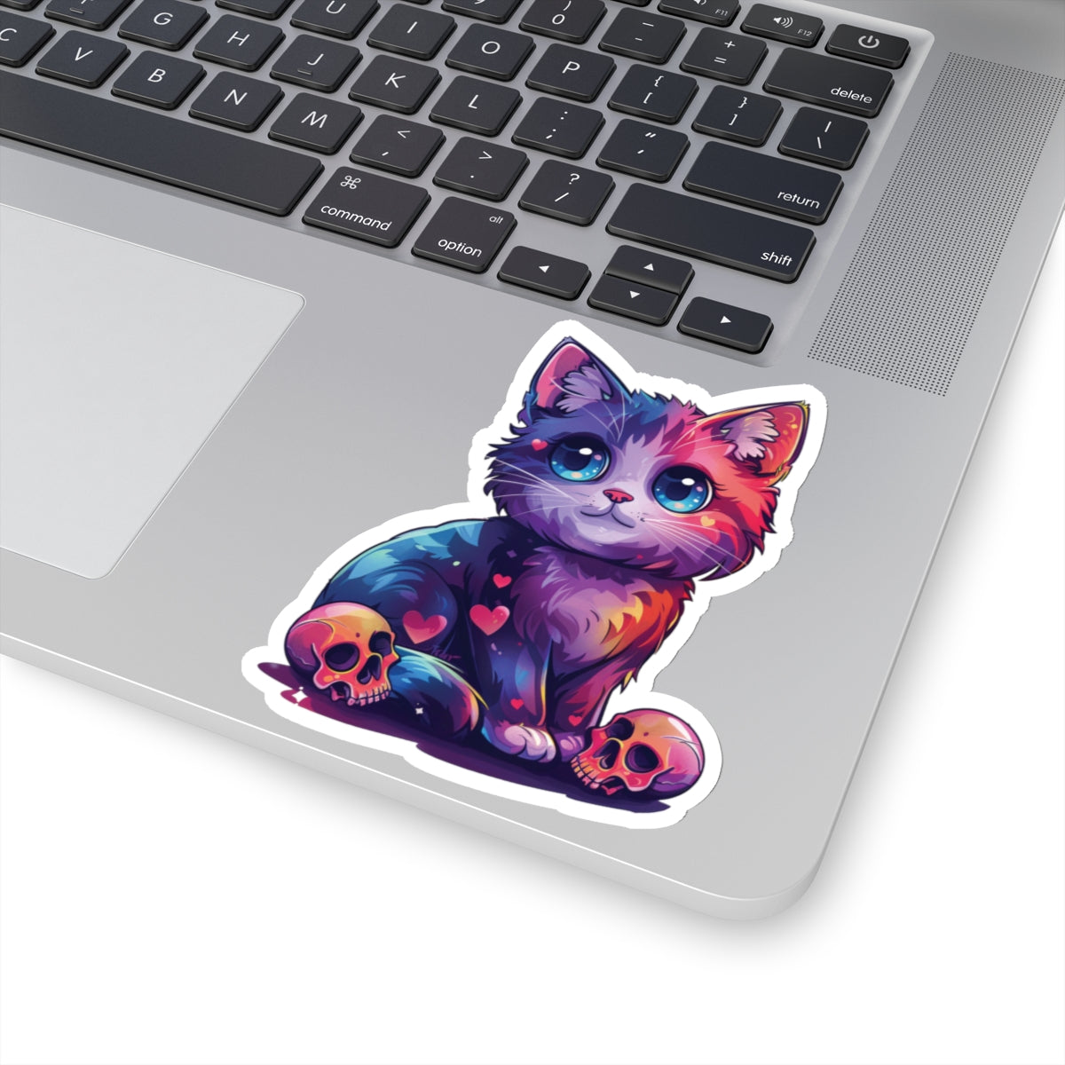 Cat and Skulls v2 - Kiss-Cut Stickers