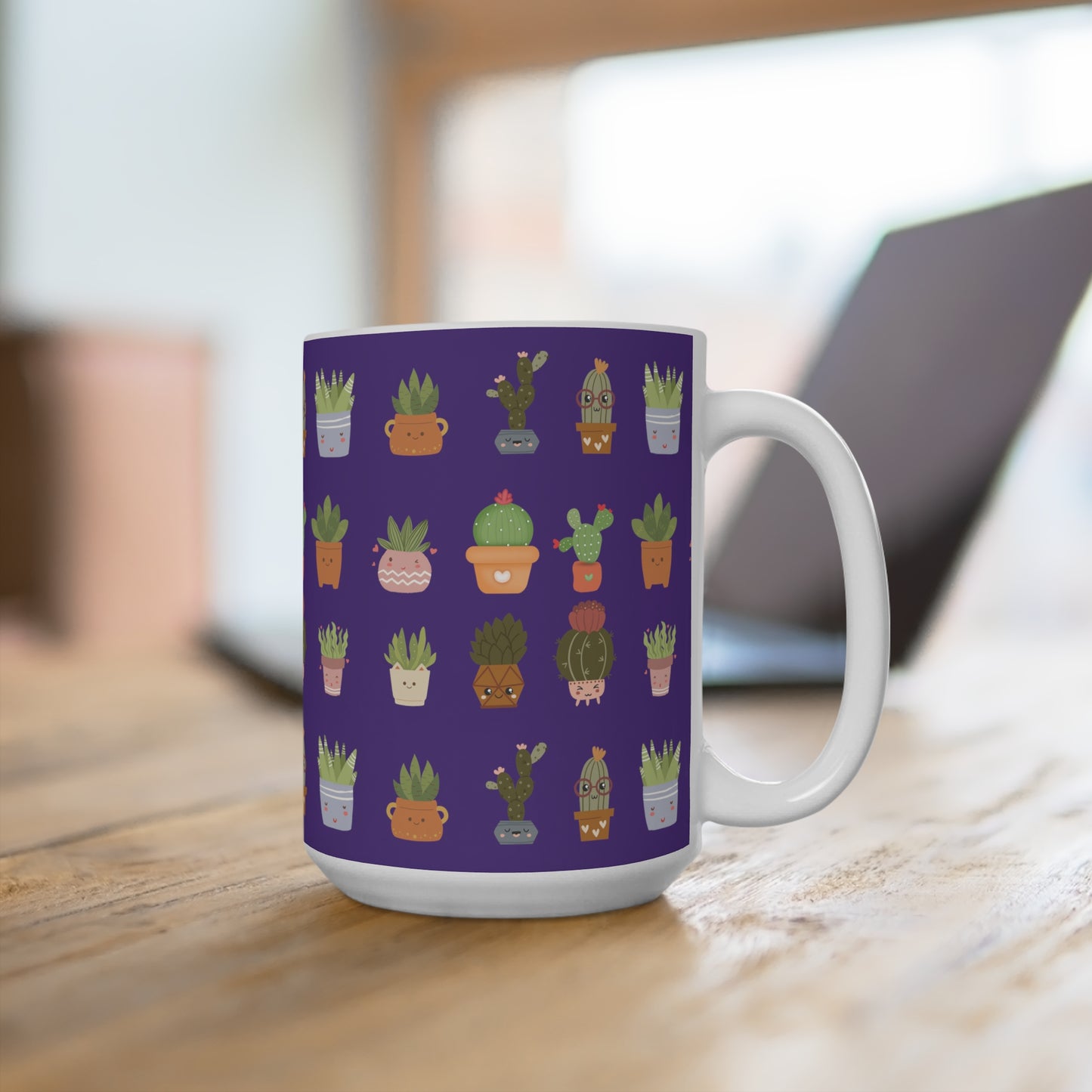 Plant Mug 15oz Purple