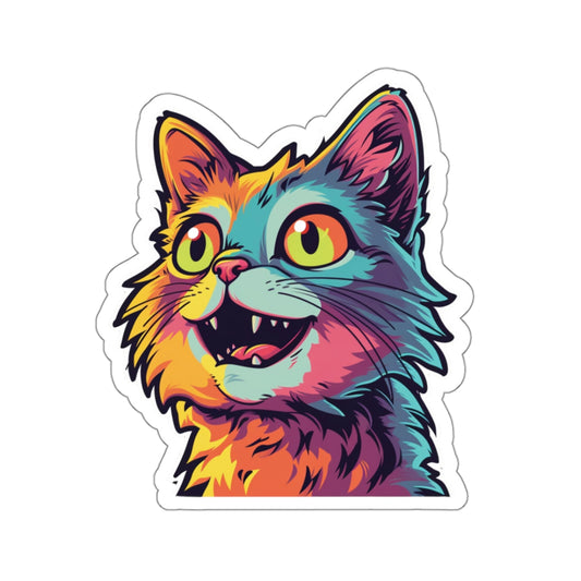 Colorful Cat - Kiss-Cut Stickers