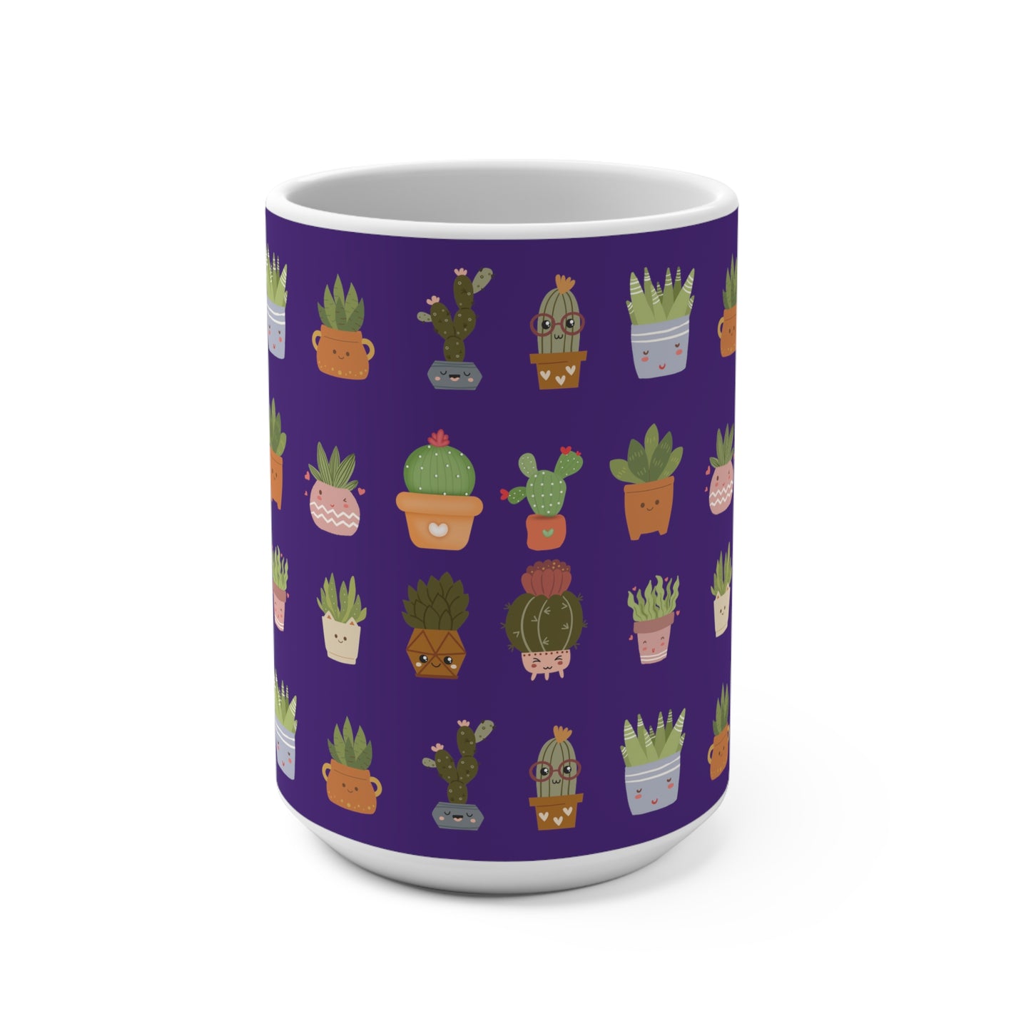 Plant Mug 15oz Purple